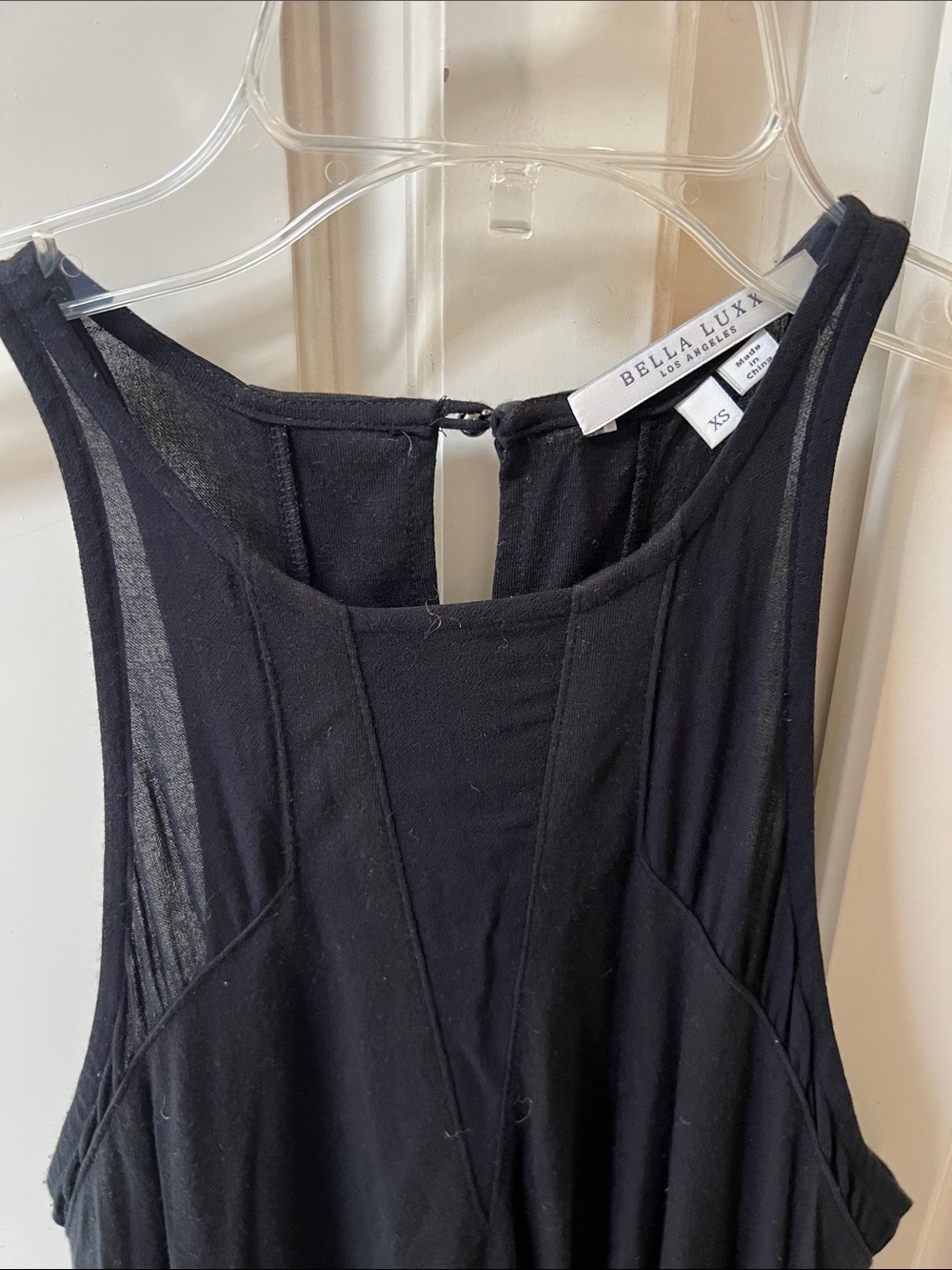 Bella Luxx Black Sleeveless Scoop-Neck Dress